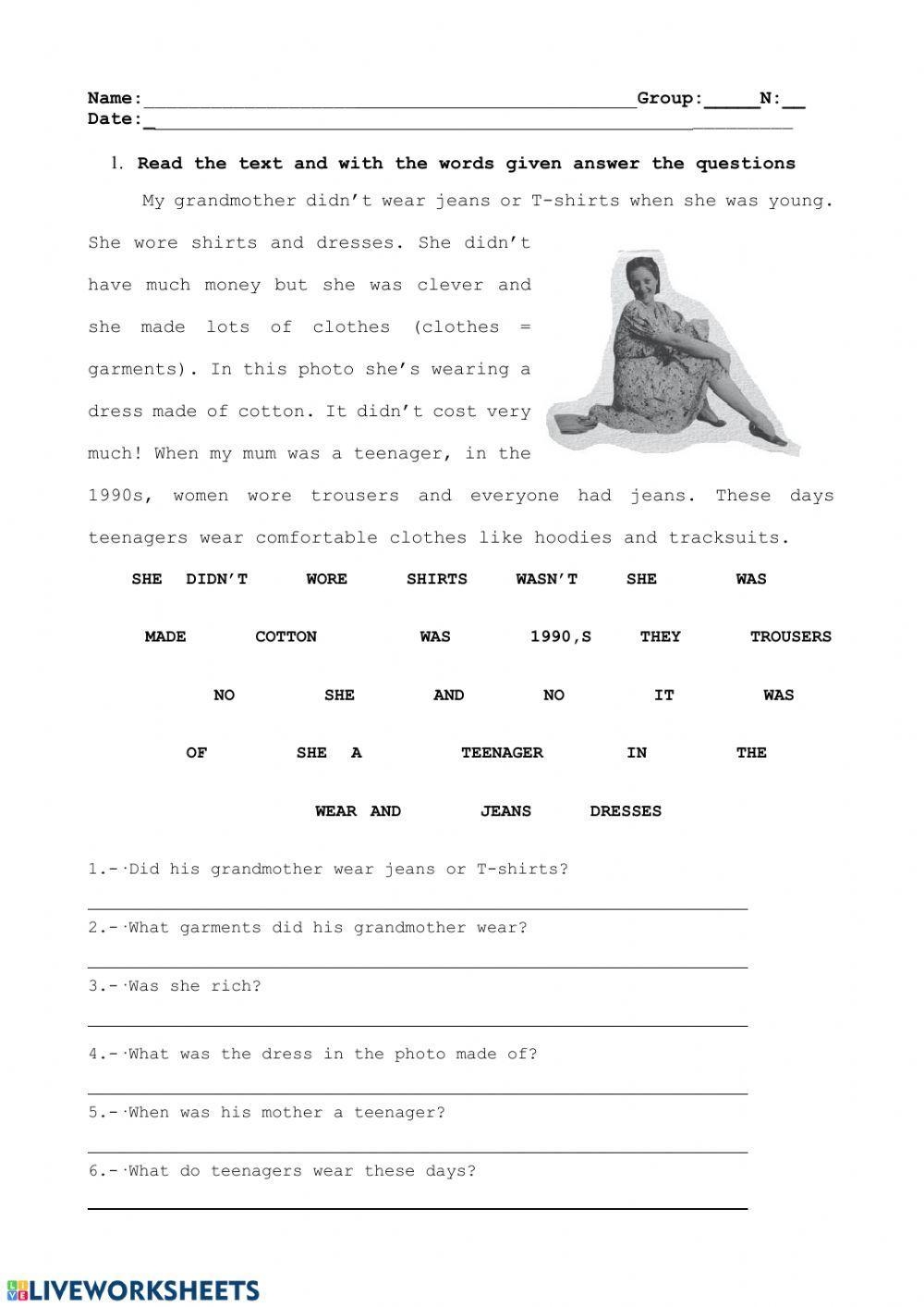 Reading Comprehension Worksheet For Grade 6 Live Worksheets Worksheets Library
