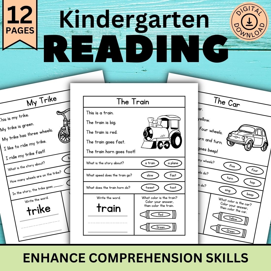 Free Worksheets For Reading Comprehension Kindergarten