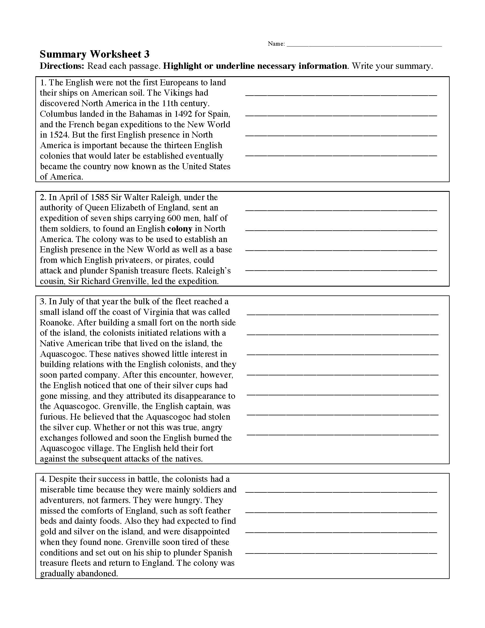 Grade 8 Reading Comprehension Worksheets Pdf