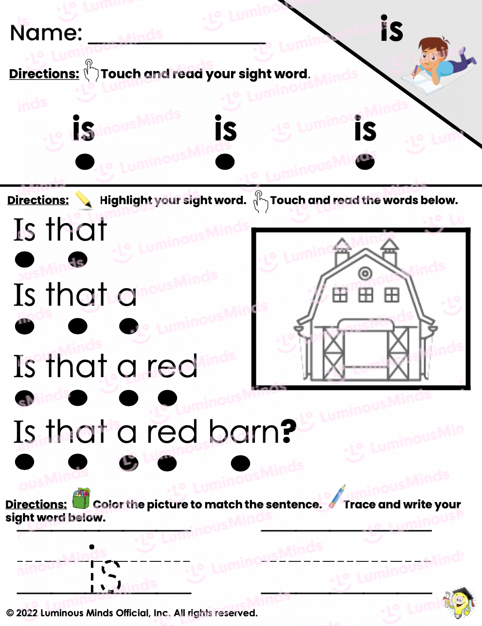 Reading Comprehension Worksheets Sight Word Reading U0026 Fluency Practice Is
