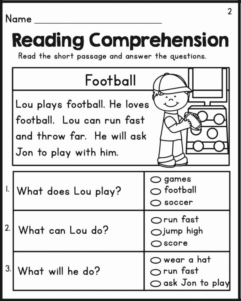 Reading Worksheets For 2Nd Graders Printable Worksheets Library