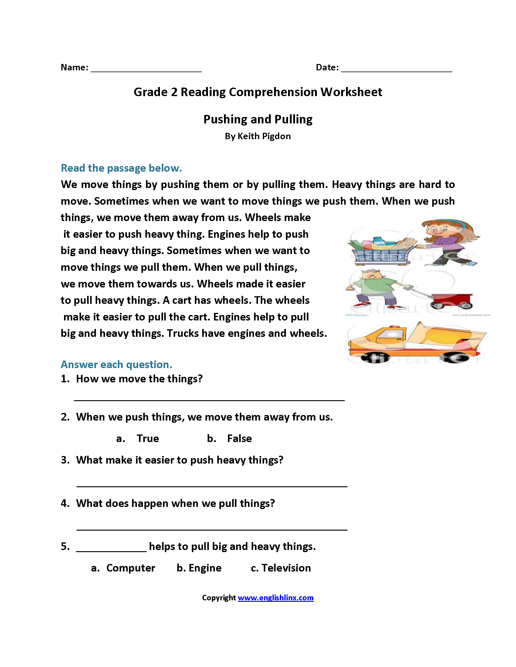 Reading Worksheets Second Grade Reading Worksheets Worksheets Library