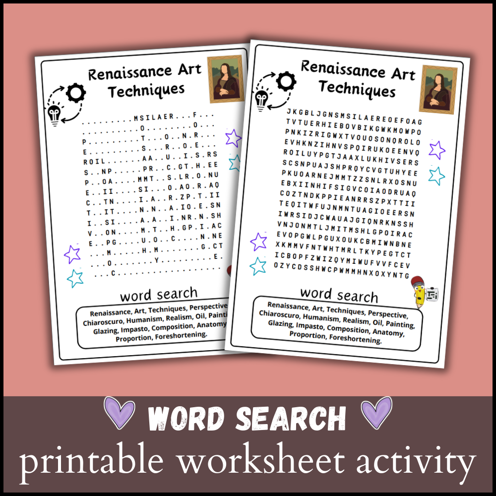 Free Printable Renaissance Worksheets