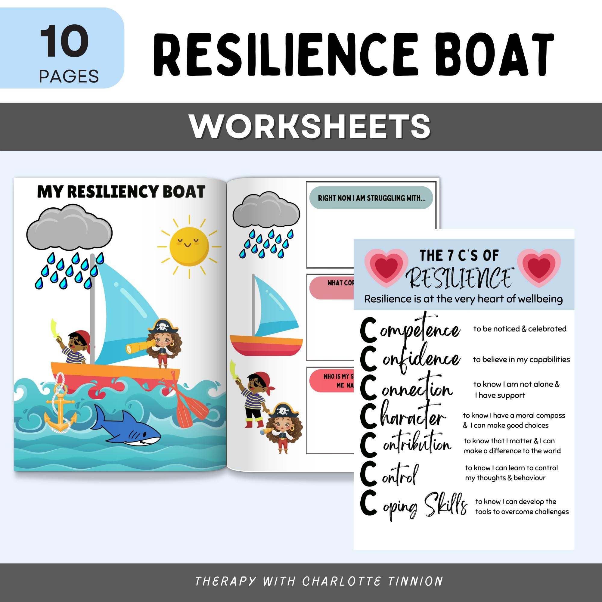 Resilience Worksheets For Kids Social emotional Learning School 