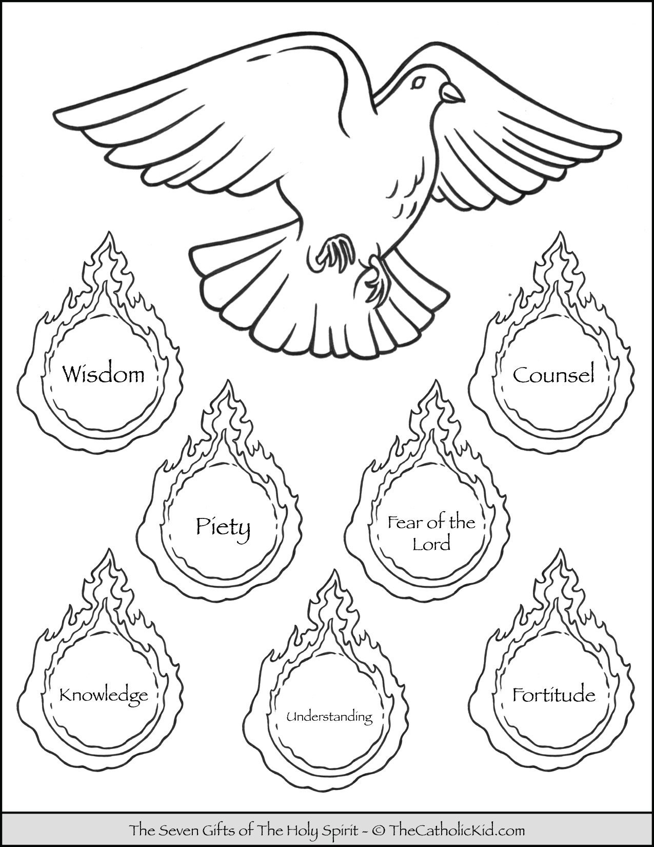 Sacrament Of Confirmation Coloring Pages Download Pack TheCatholicKid
