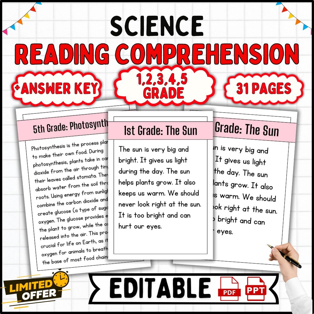 2nd Grade Science Reading Comprehension Worksheets