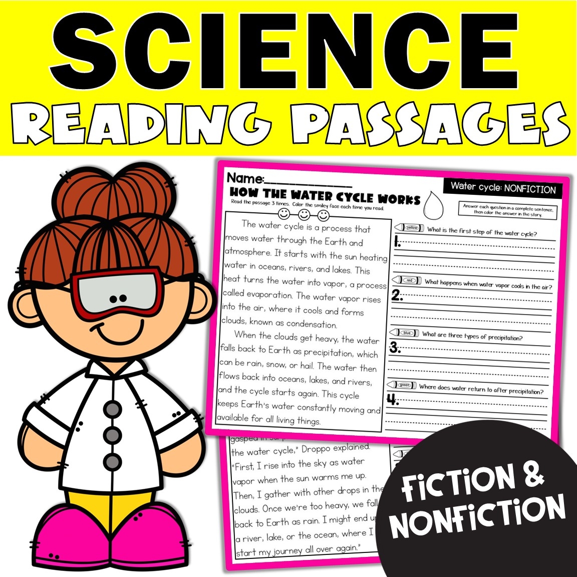 Science Reading Passages For 2nd Grade With Text Evidence