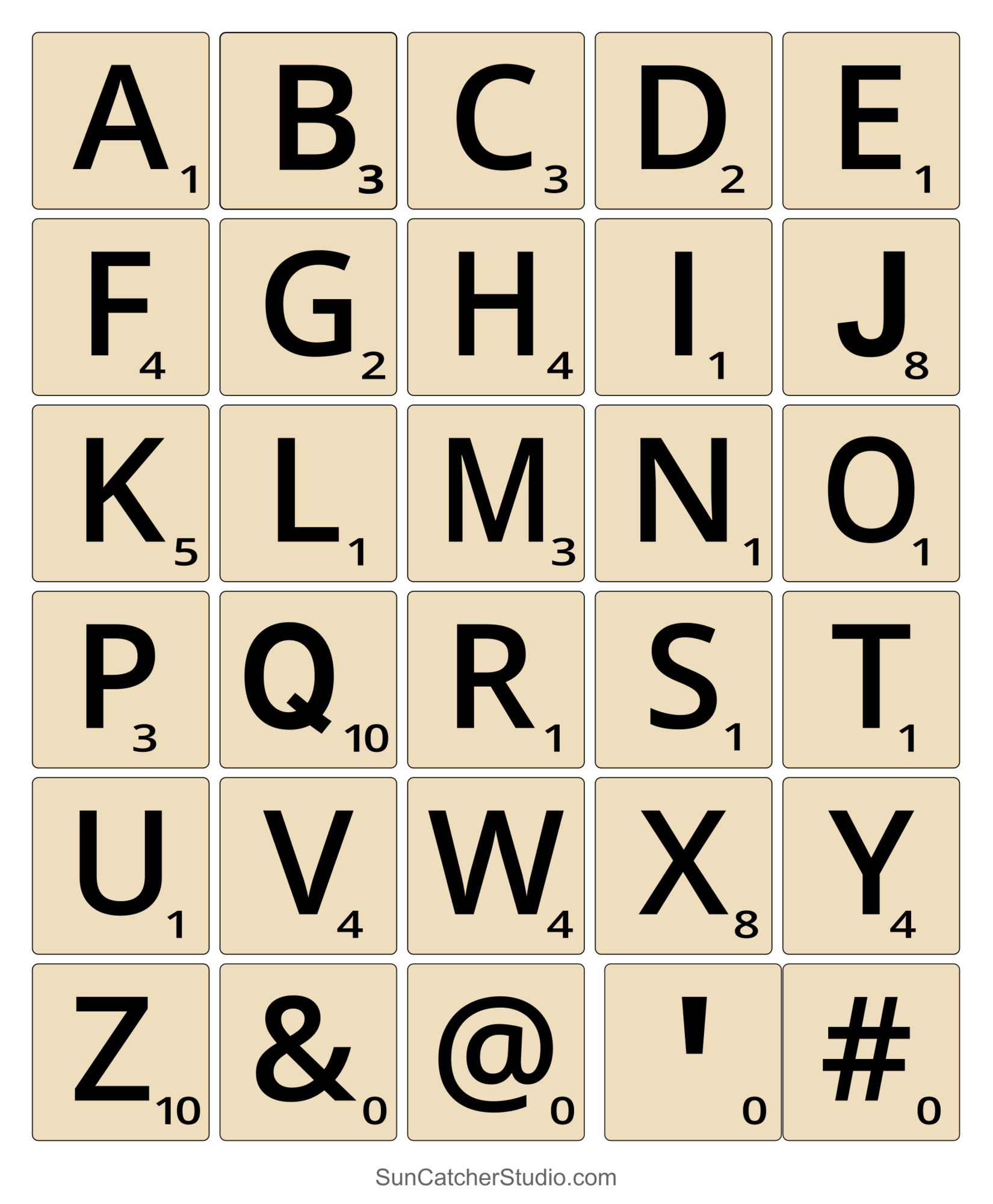 Scrabble Letters And Tiles Free Printable SVG Patterns Free Printables Monograms Design Tools Patterns U0026 DIY Projects