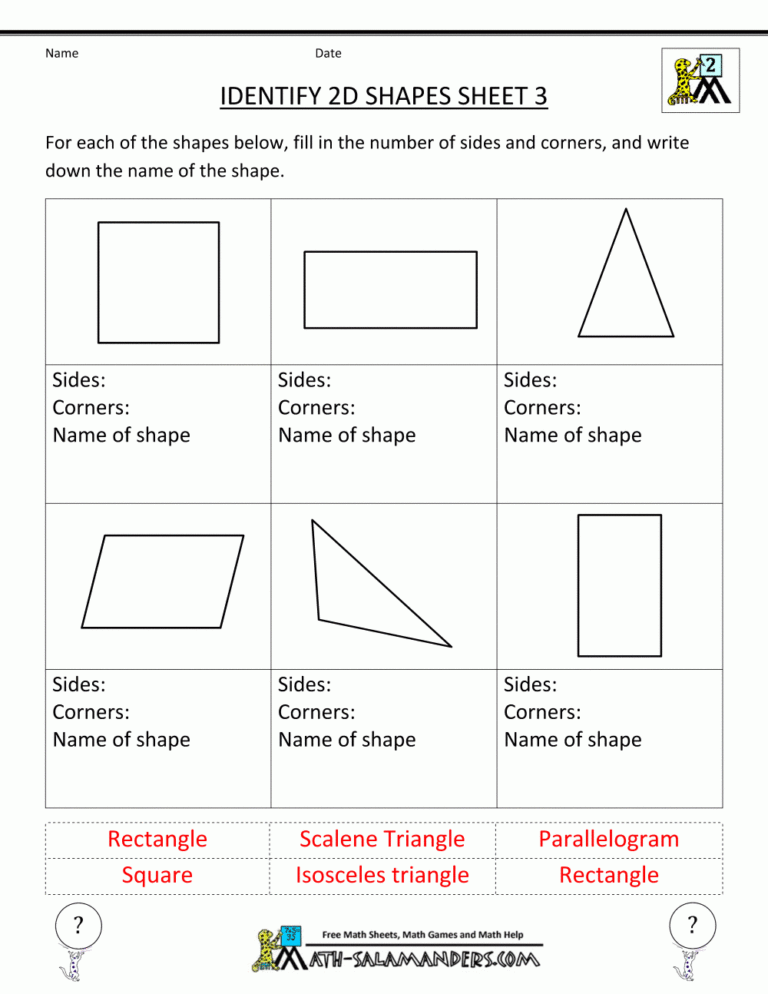 Second Grade Geometry