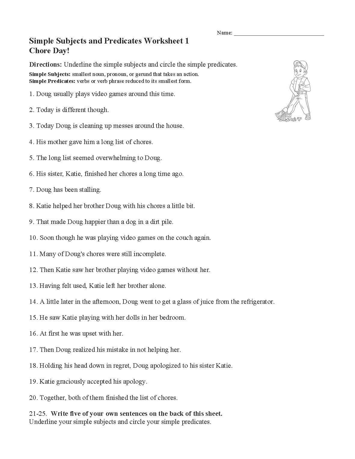 Free Printable Sentence Type Worksheets