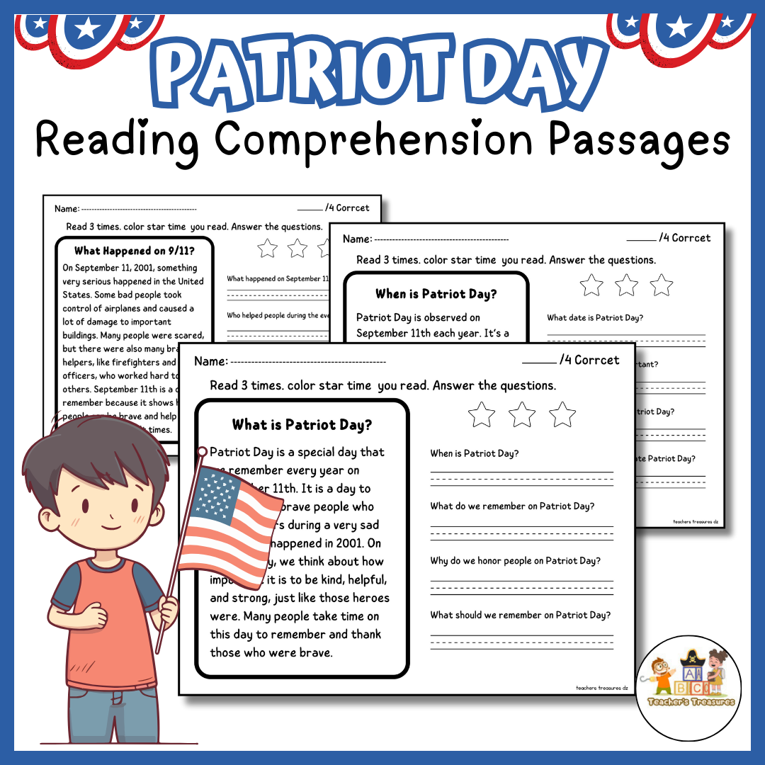 September 11th Reading Comprehension Passages And Questions K 2 9 