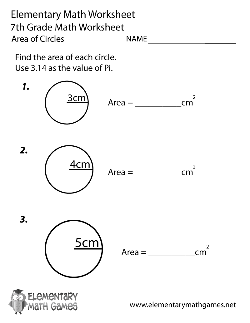Printable 7th Grade Worksheets Free