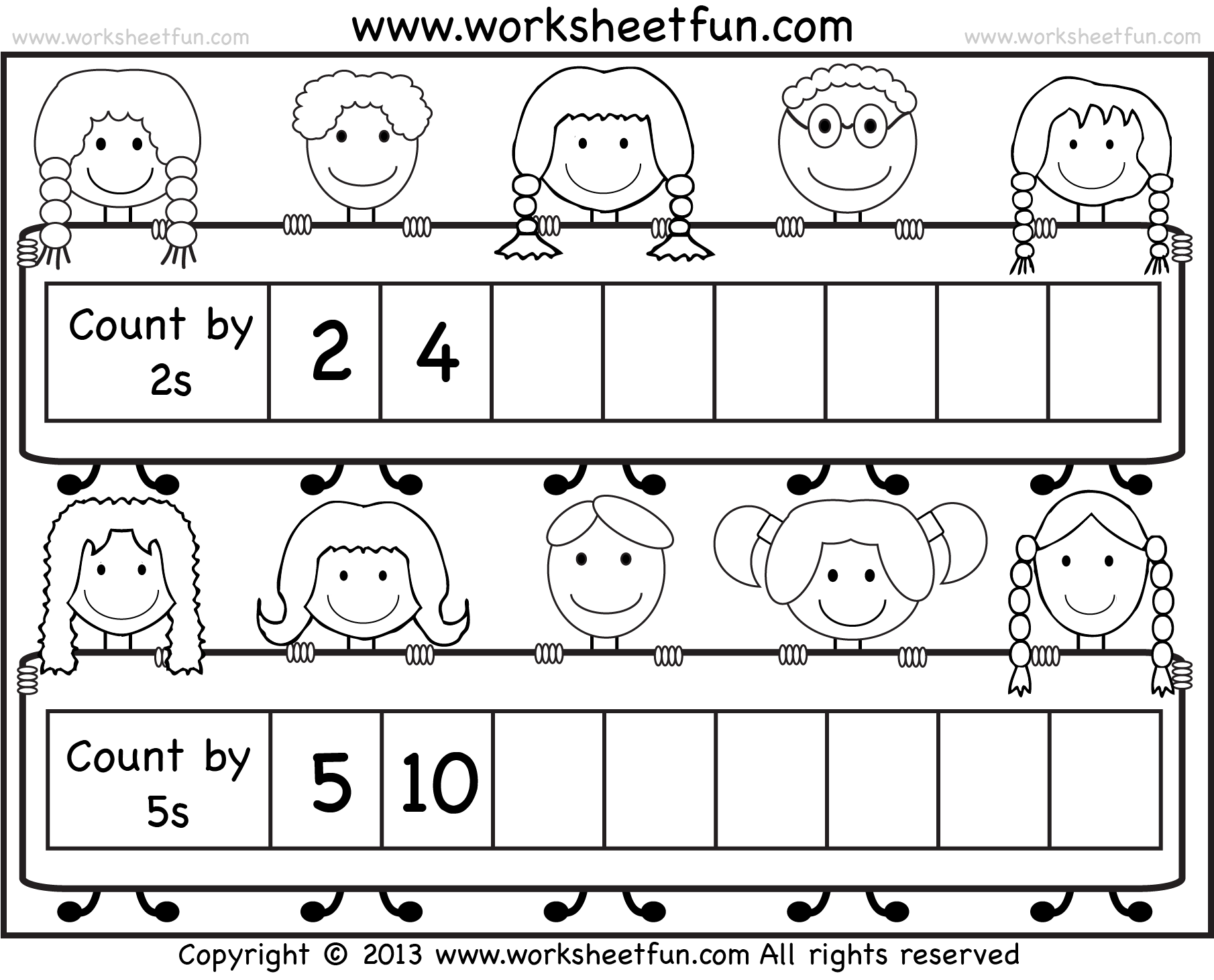 Counting By 2s Worksheets Free Printable
