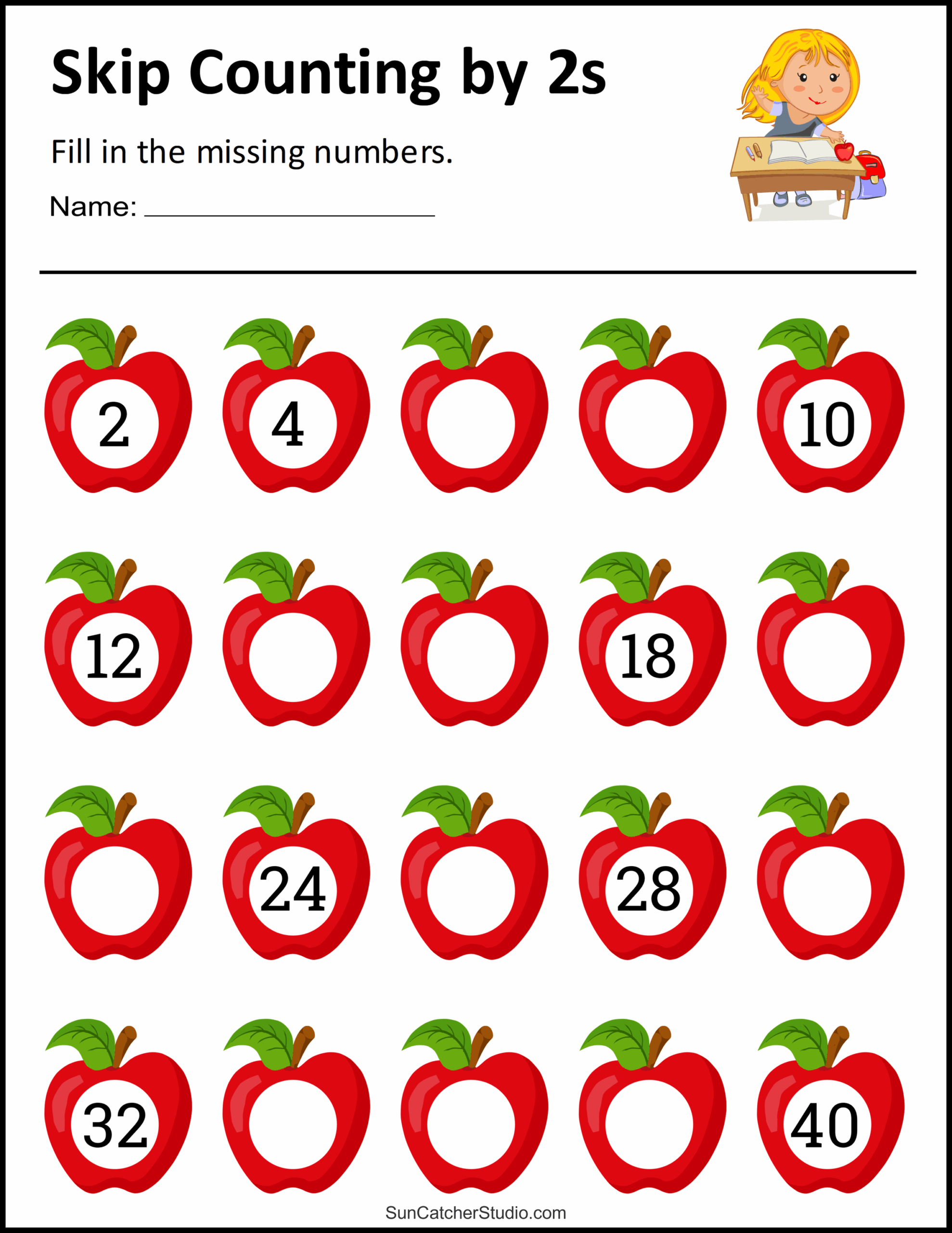 Skip Counting Worksheets And Charts Free Printables Monograms Design Tools Patterns U0026 DIY Projects