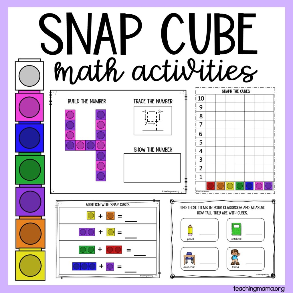 Free Printable Counting Cube Objects Worksheets