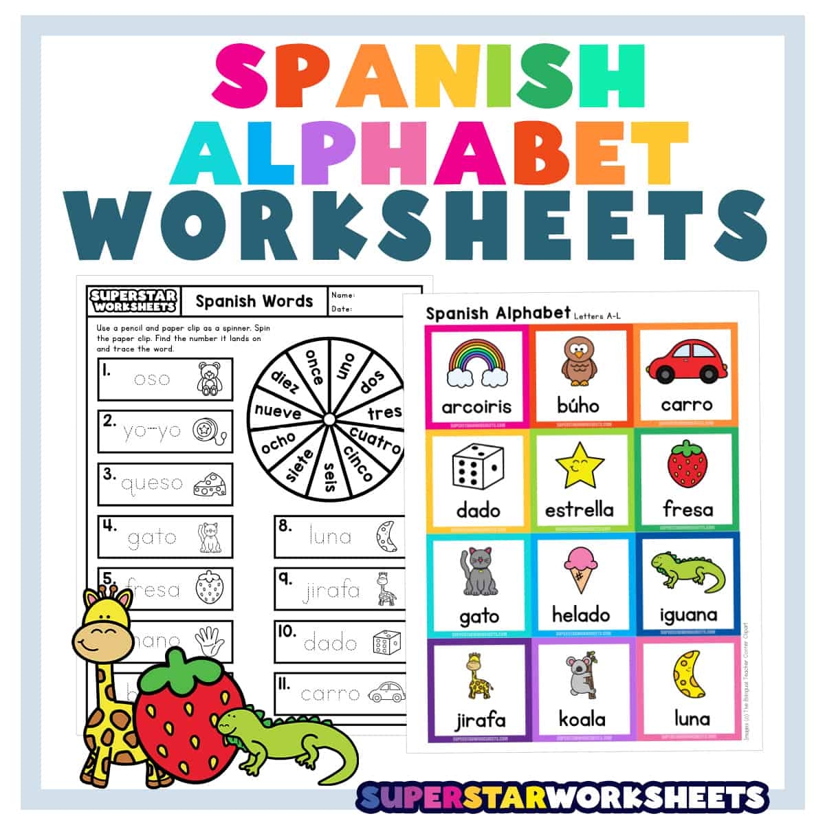 Free Printable Basic Spanish Worksheets