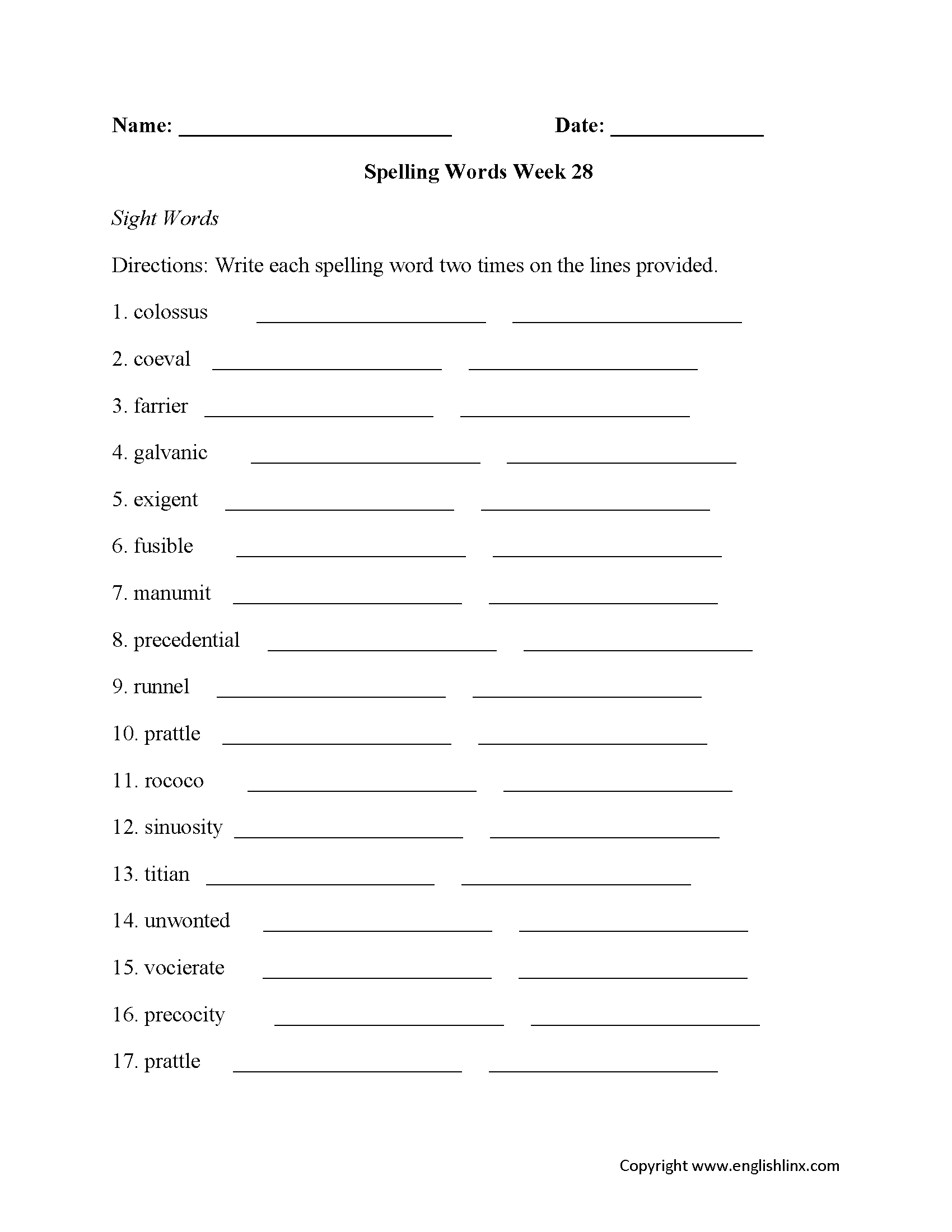 Spelling Worksheets High School Spelling Worksheets Worksheets 