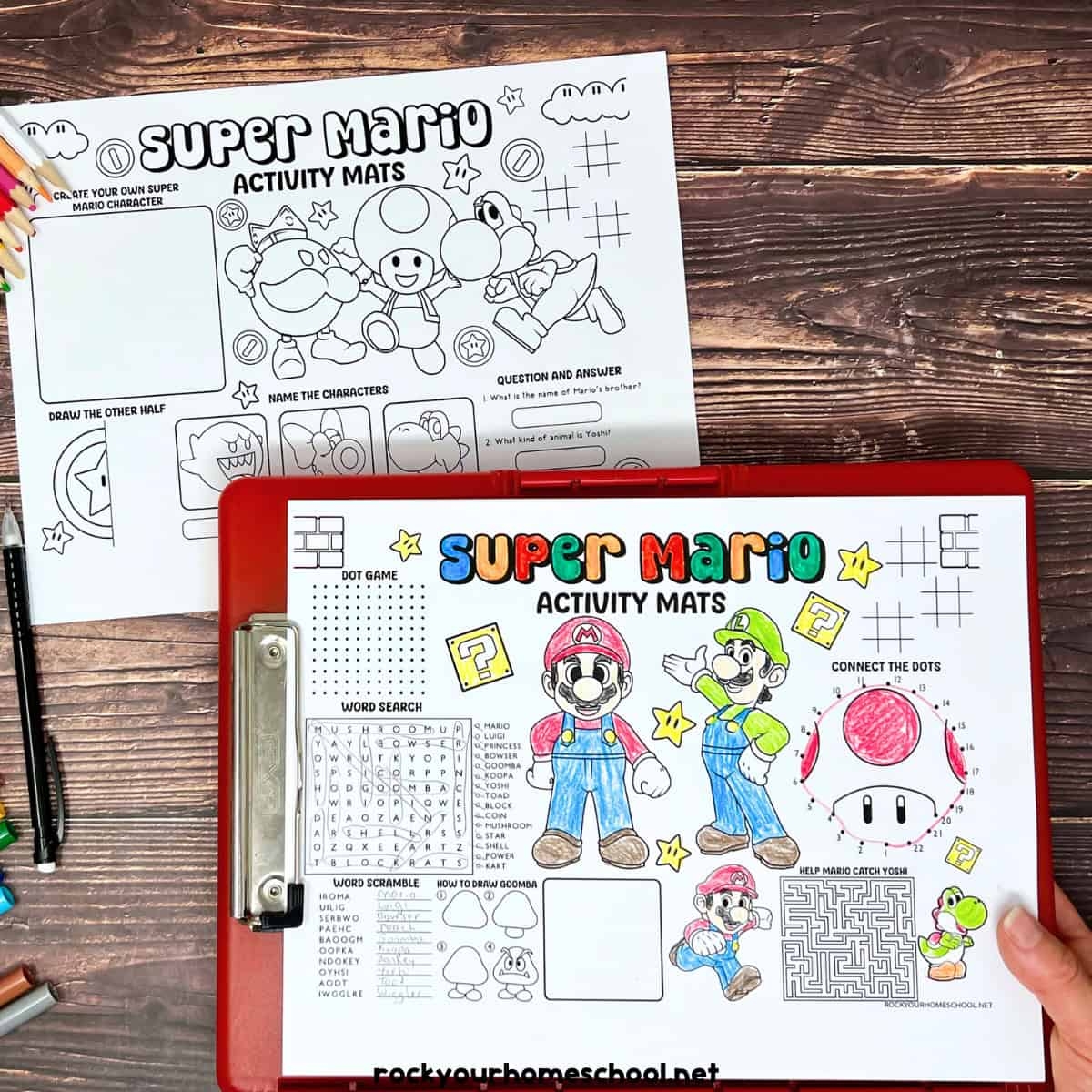 Super Mario Activity Sheets For Awesome Fun With Kids Free 
