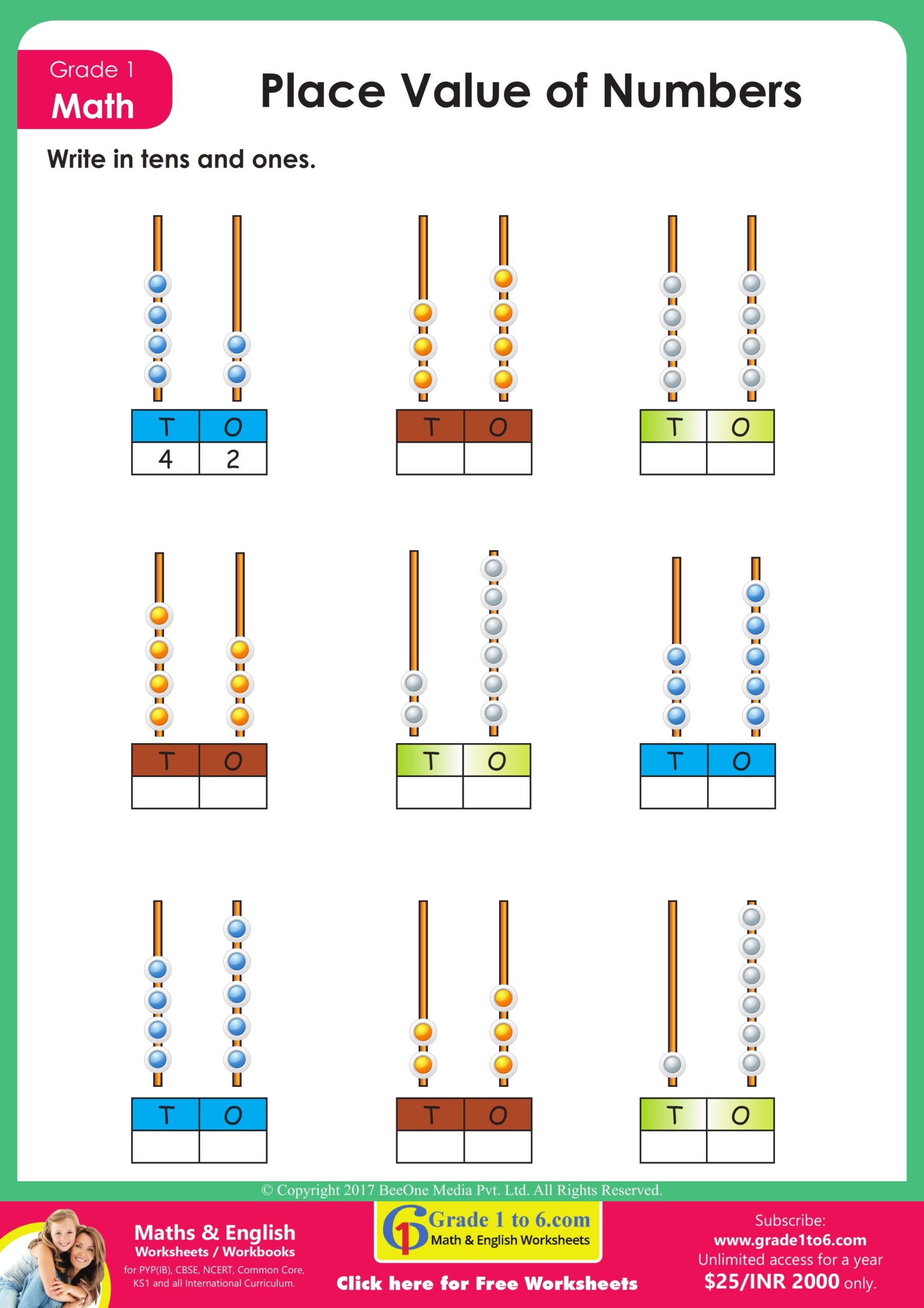 Free Printable Place Value Worksheets Ks1