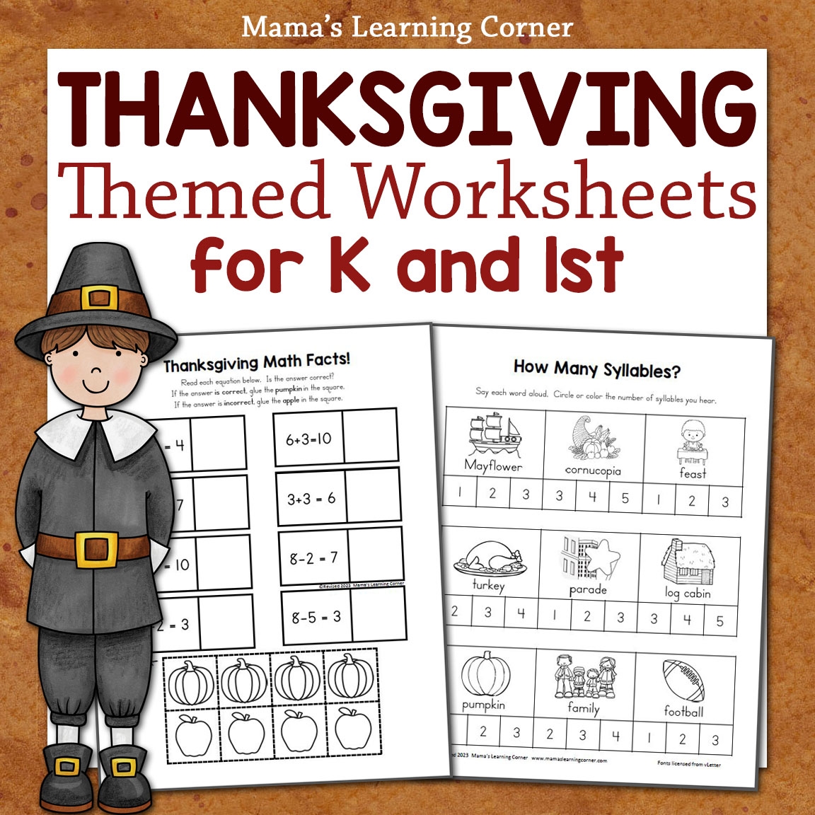 Free Printable Thanksgiving Worksheets
