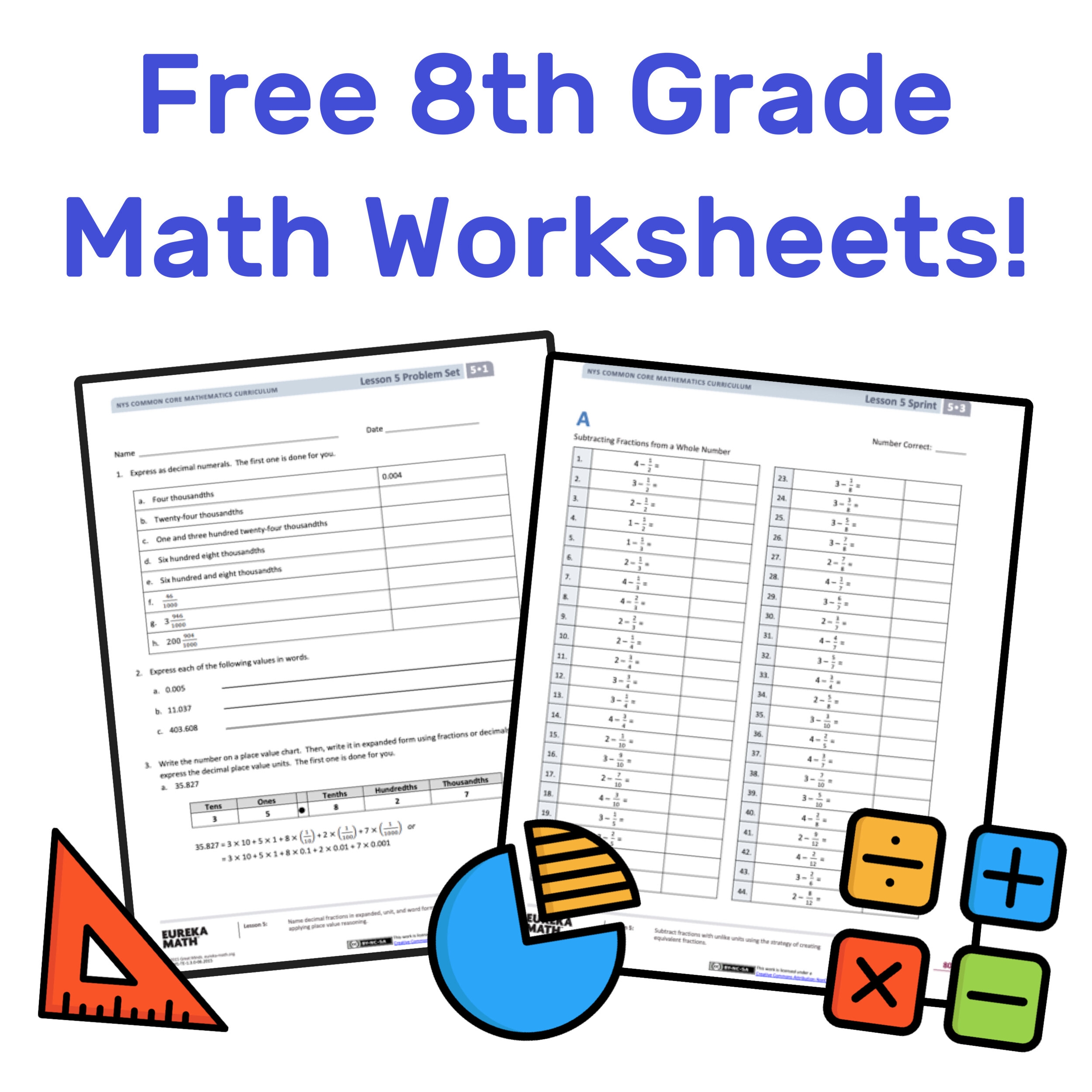 Free Printable Worksheets Grade 8