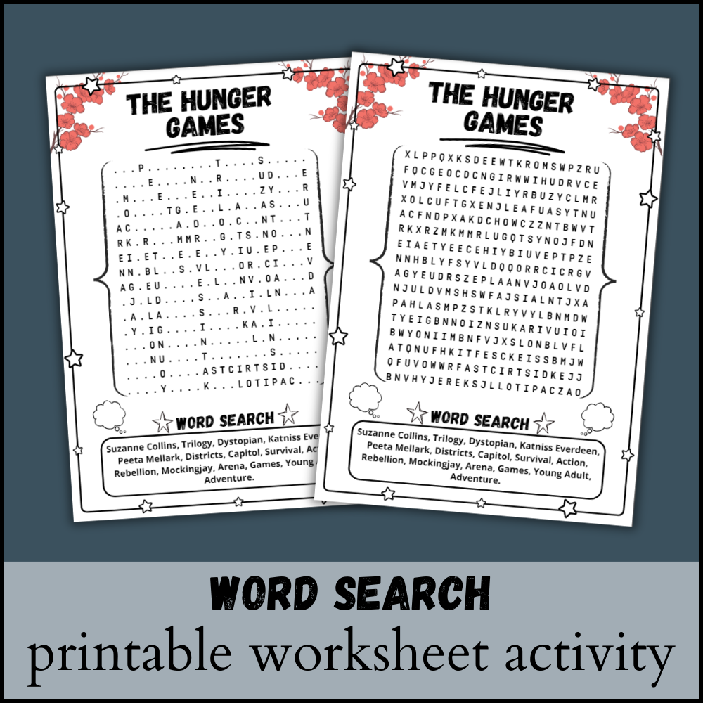 Hunger Games Free Printable Worksheets