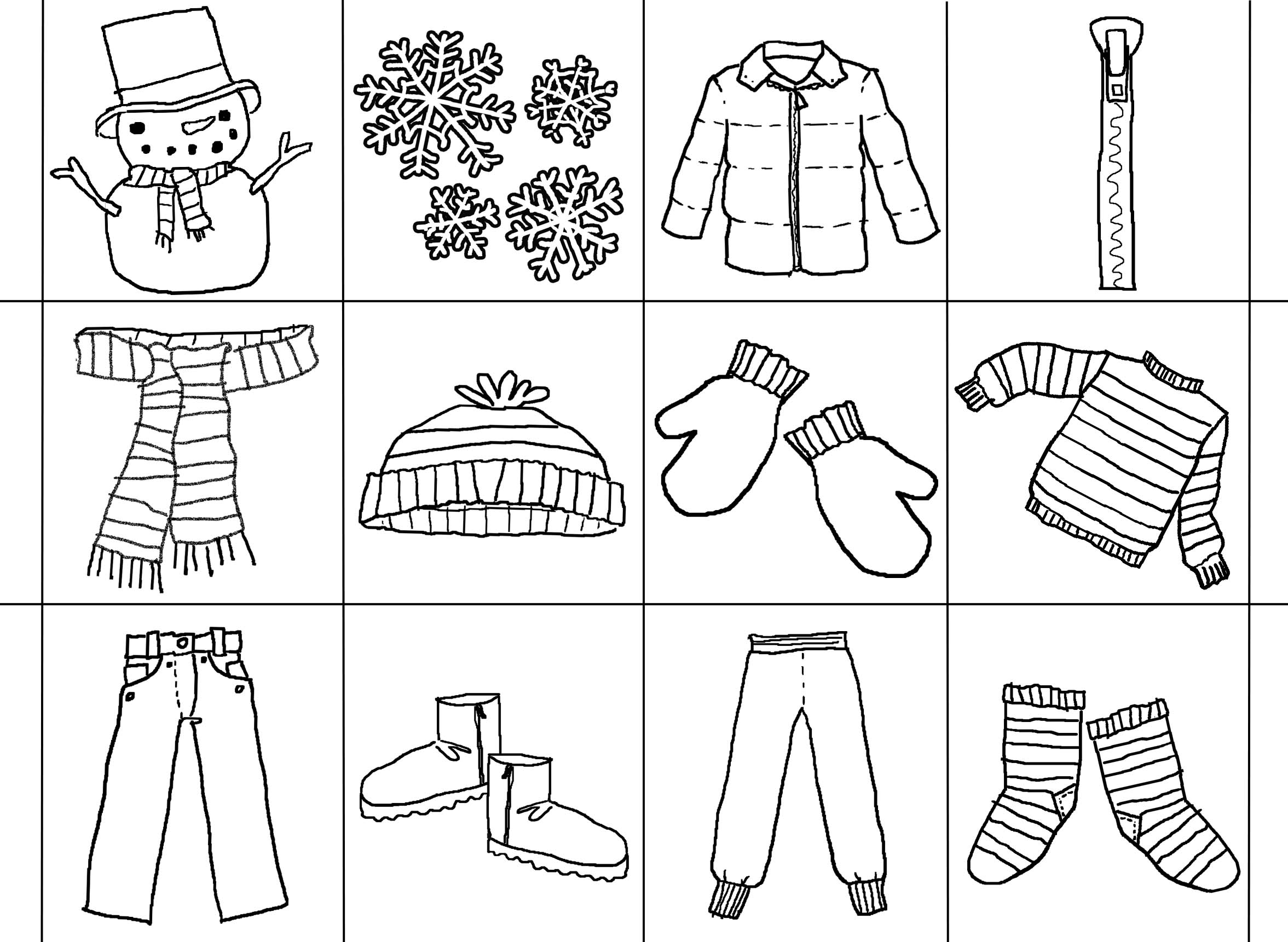 The Jacket I Wear In The Snow ARTiculation360 Worksheets Library