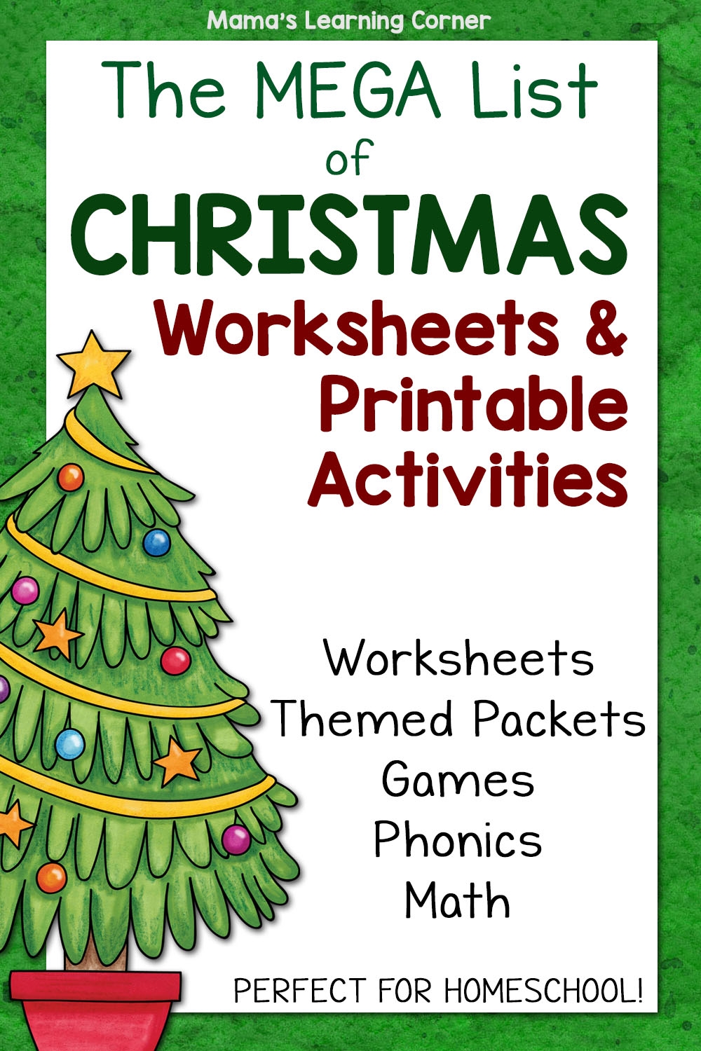 Free Printable Holiday Worksheets