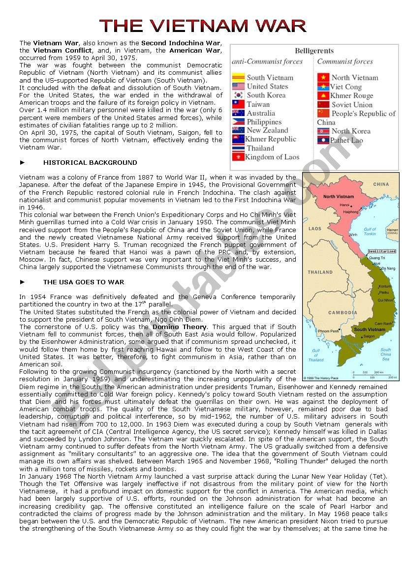 Cold War Reading Comprehension Worksheet
