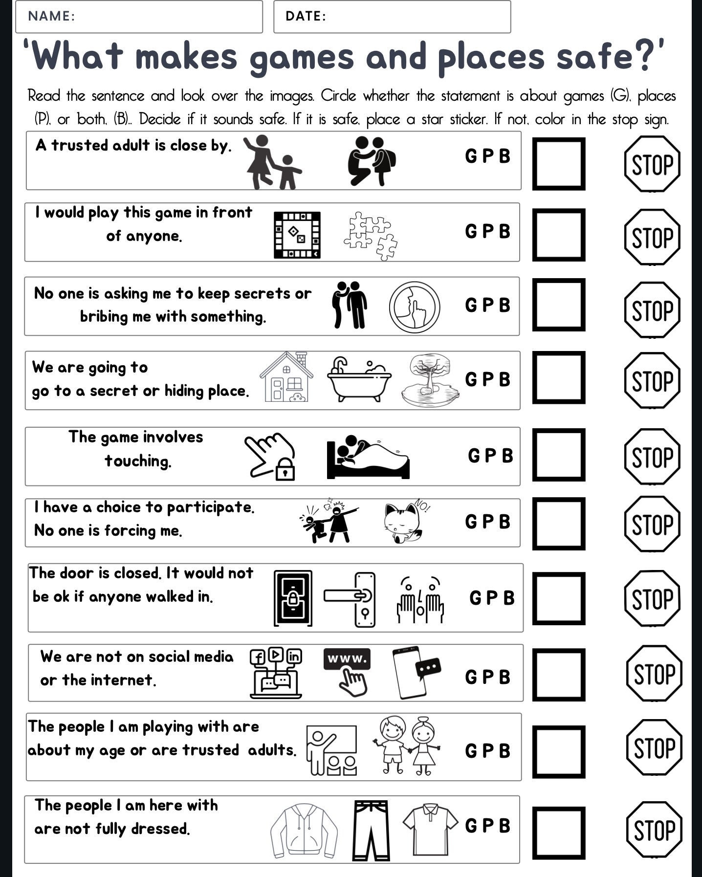 Free Printable Therapy Worksheets