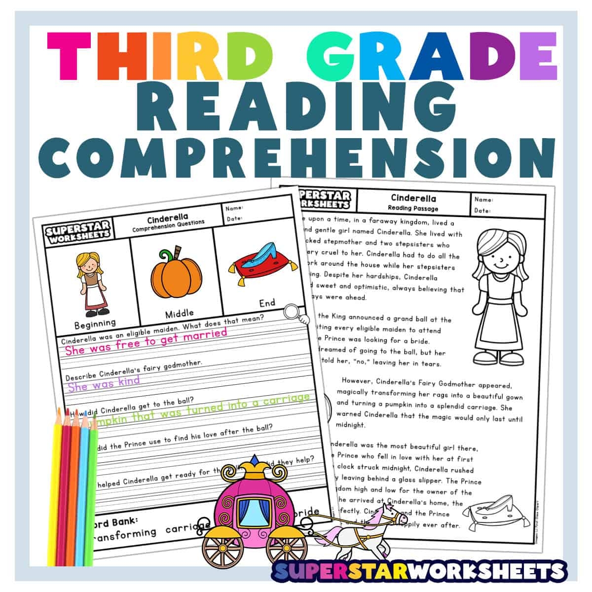 Grade Three Reading Comprehension Worksheets