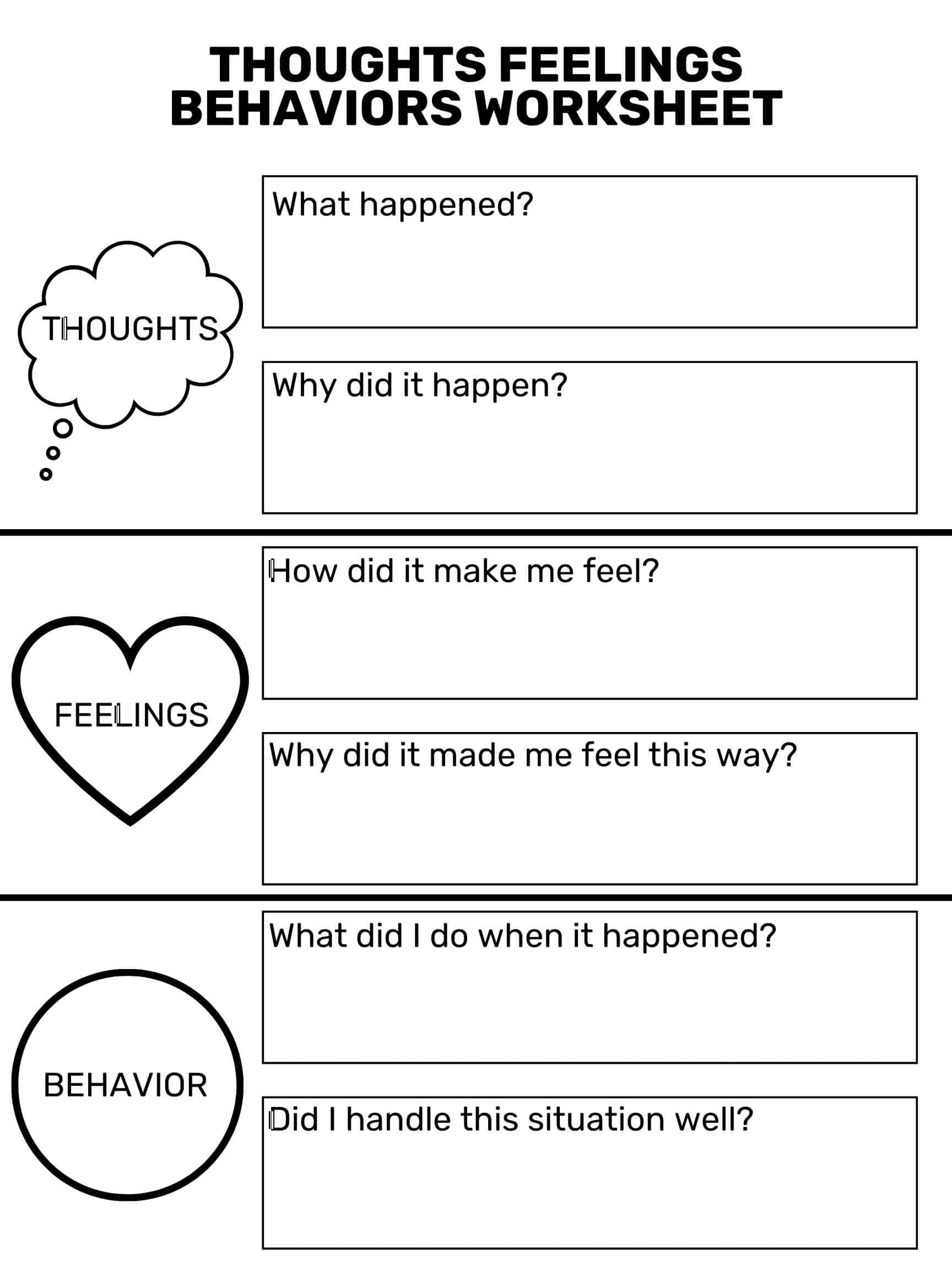 Free Printable Parenting Skills Worksheets
