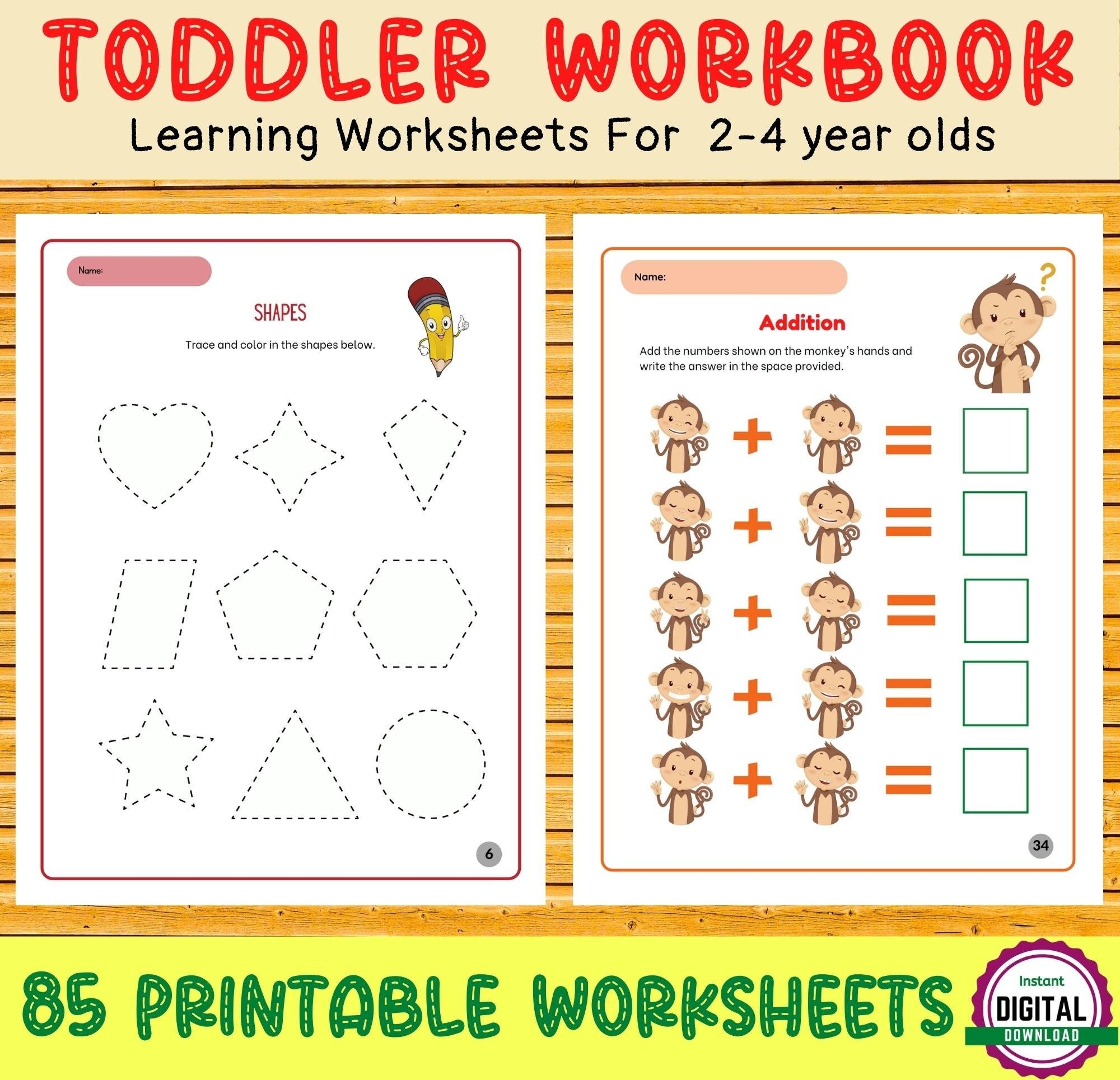 Free Printable 4 Year Old Worksheets