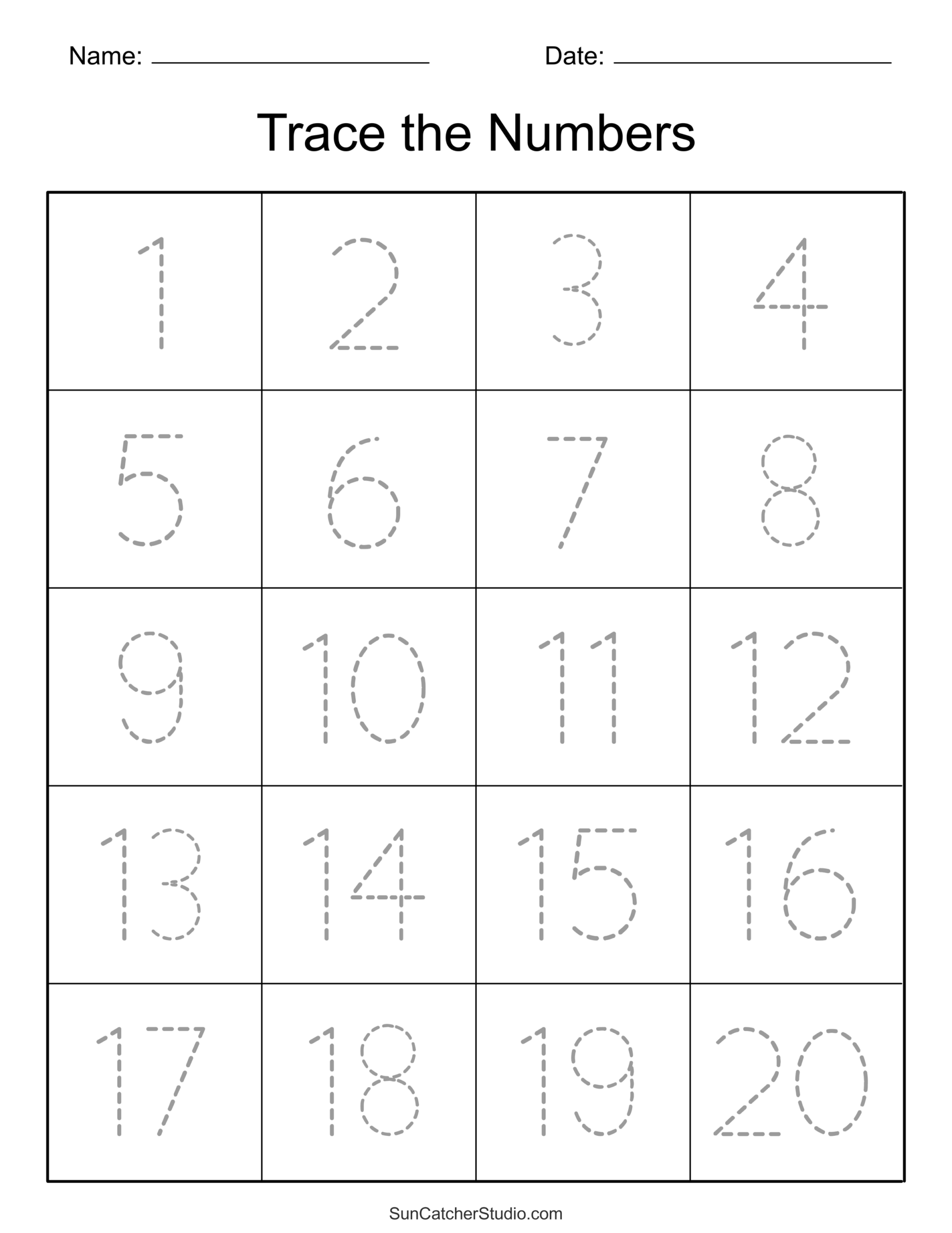Pdf Free Printable Preschool Tracing Worksheets