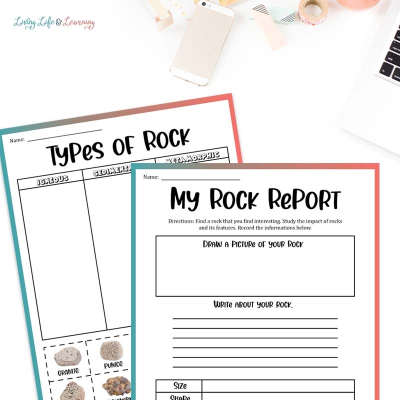 Types Of Rocks Worksheets