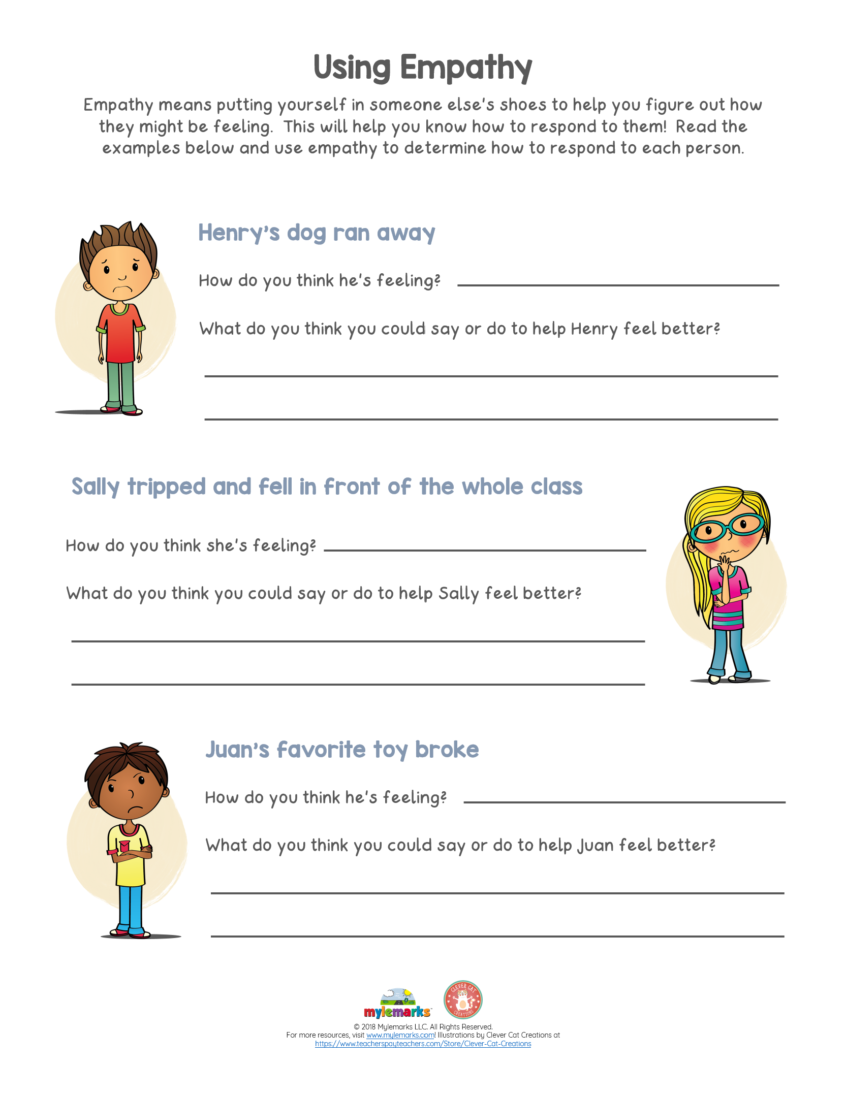 Using Empathy F Worksheets Library