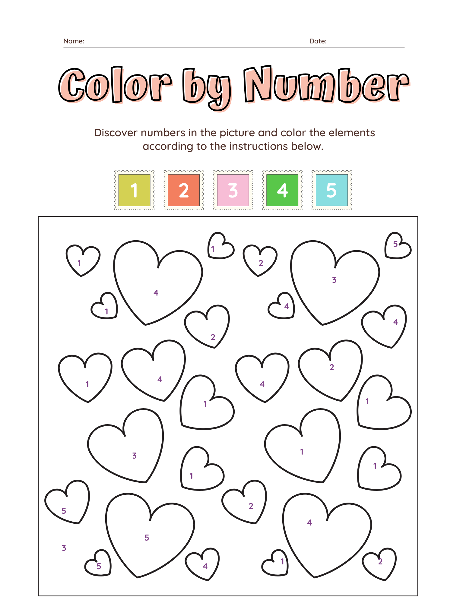 Free Valentine Worksheets Printable