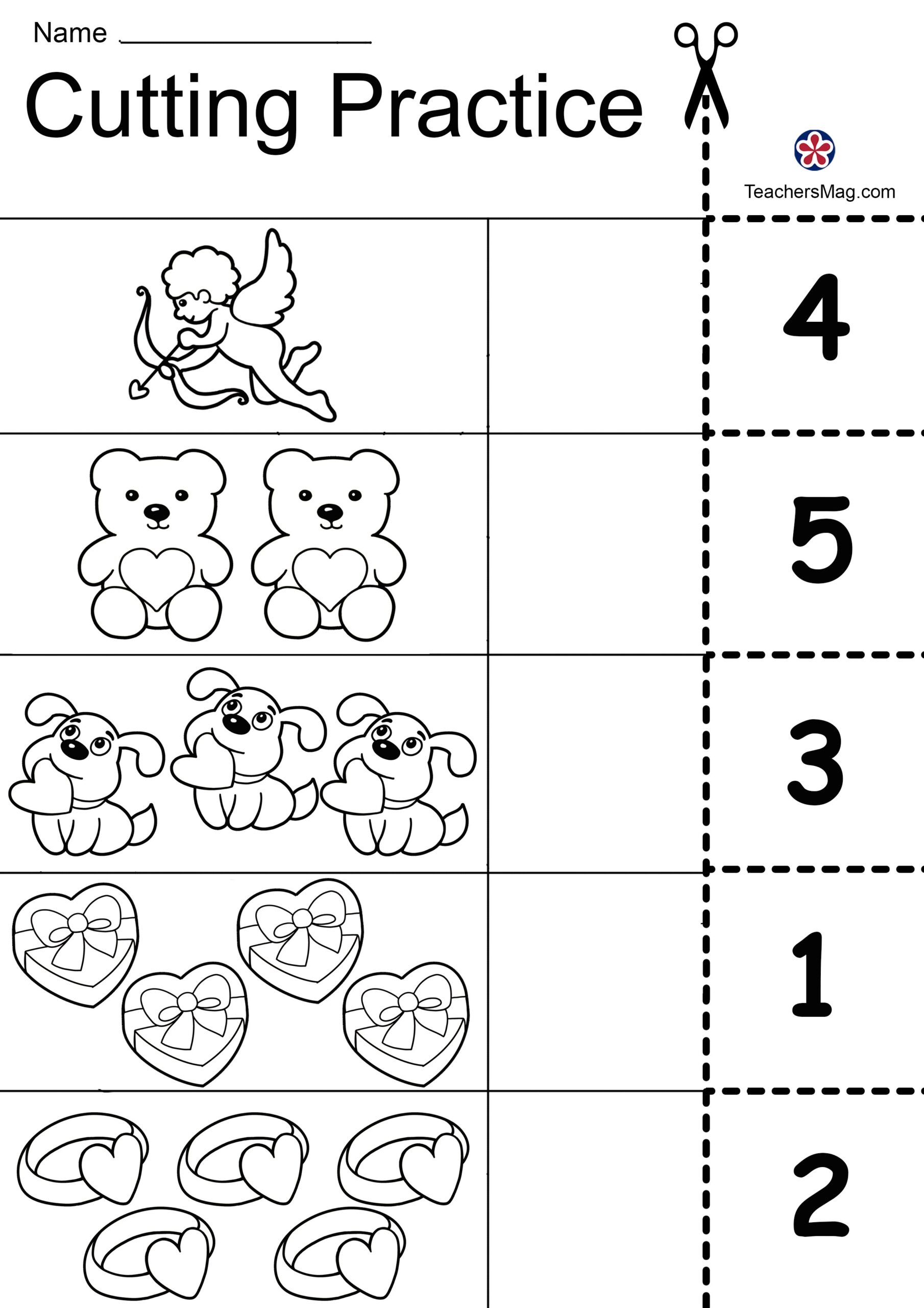 Valentine s Day Free Worksheets For Preschool TeachersMag