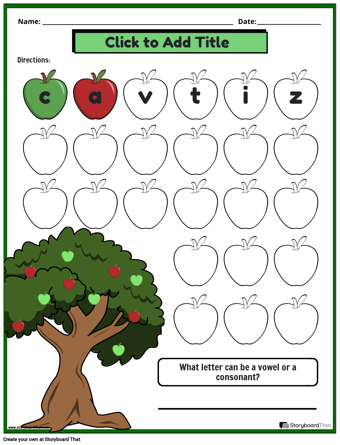 Vowels And Consonants Worksheets Printable Templates