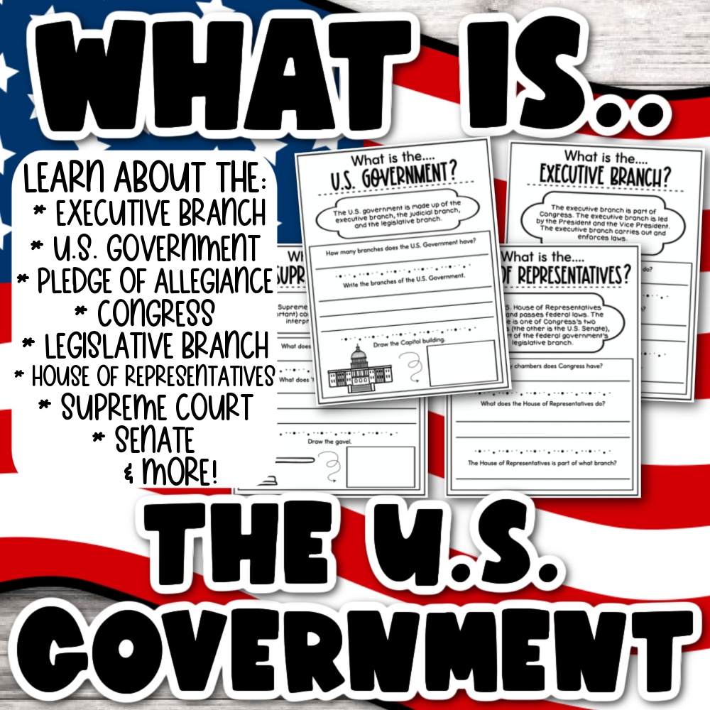 Branches Of Government Reading Comprehension Worksheets