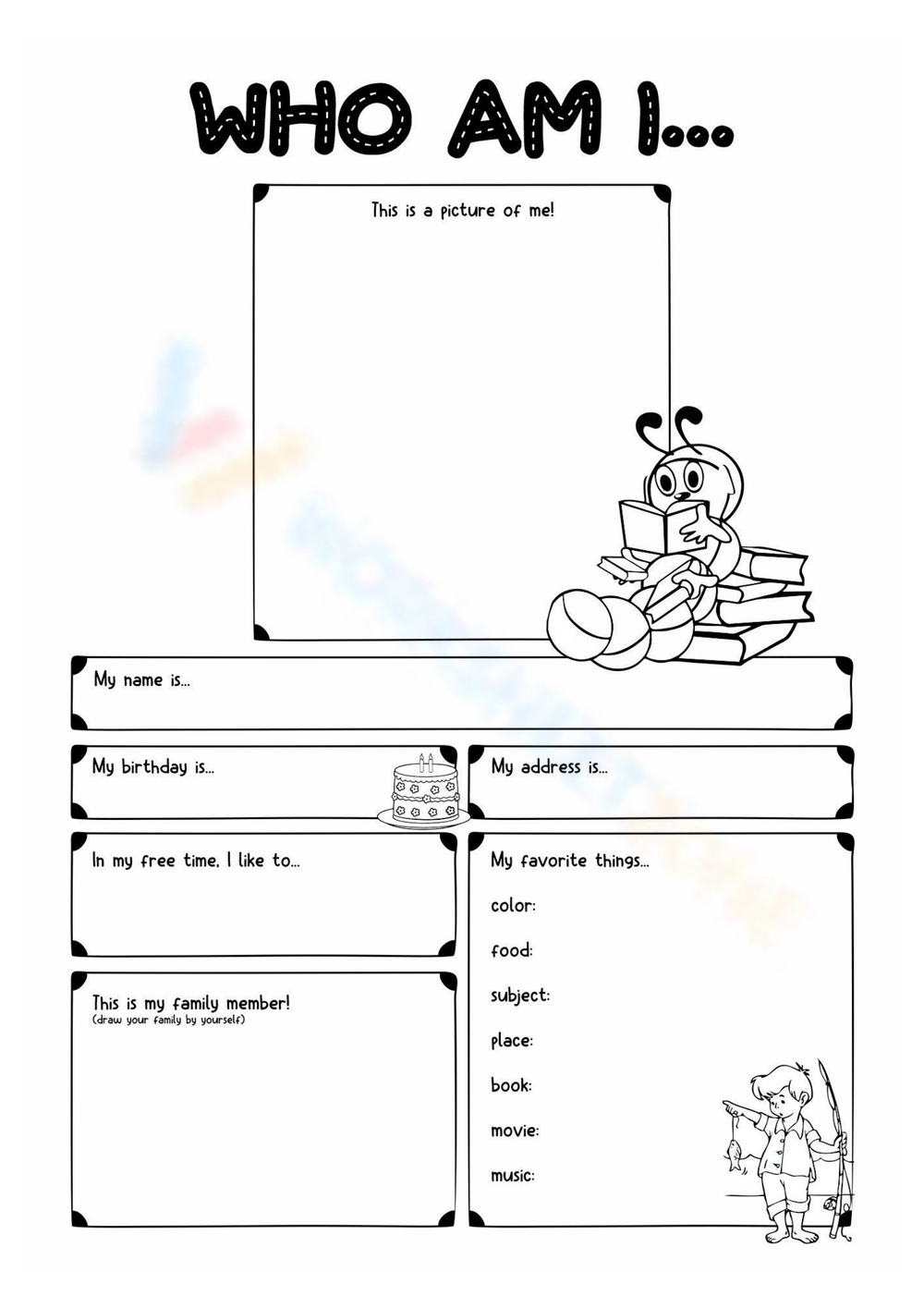 Who Am I Worksheets 2025