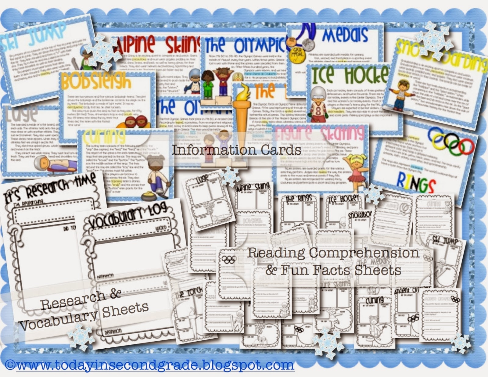 Free Winter Olympics Reading Comprehension Worksheets