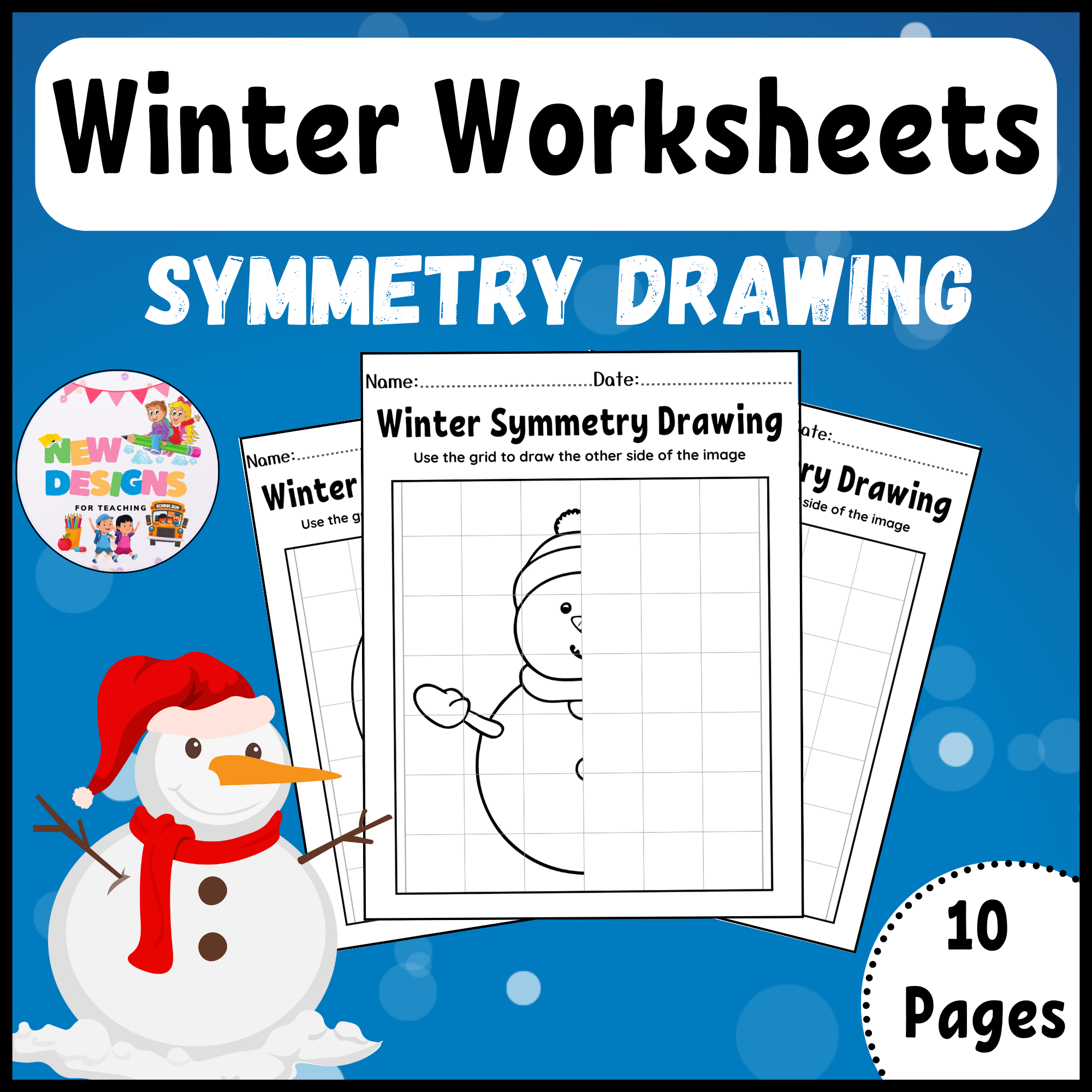 Drawing Worksheets Symmetry Free Printable