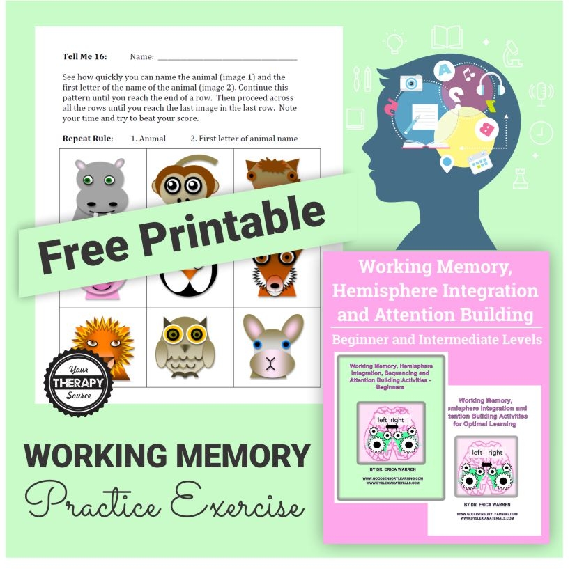 Free Printable Memory Worksheets For Adults