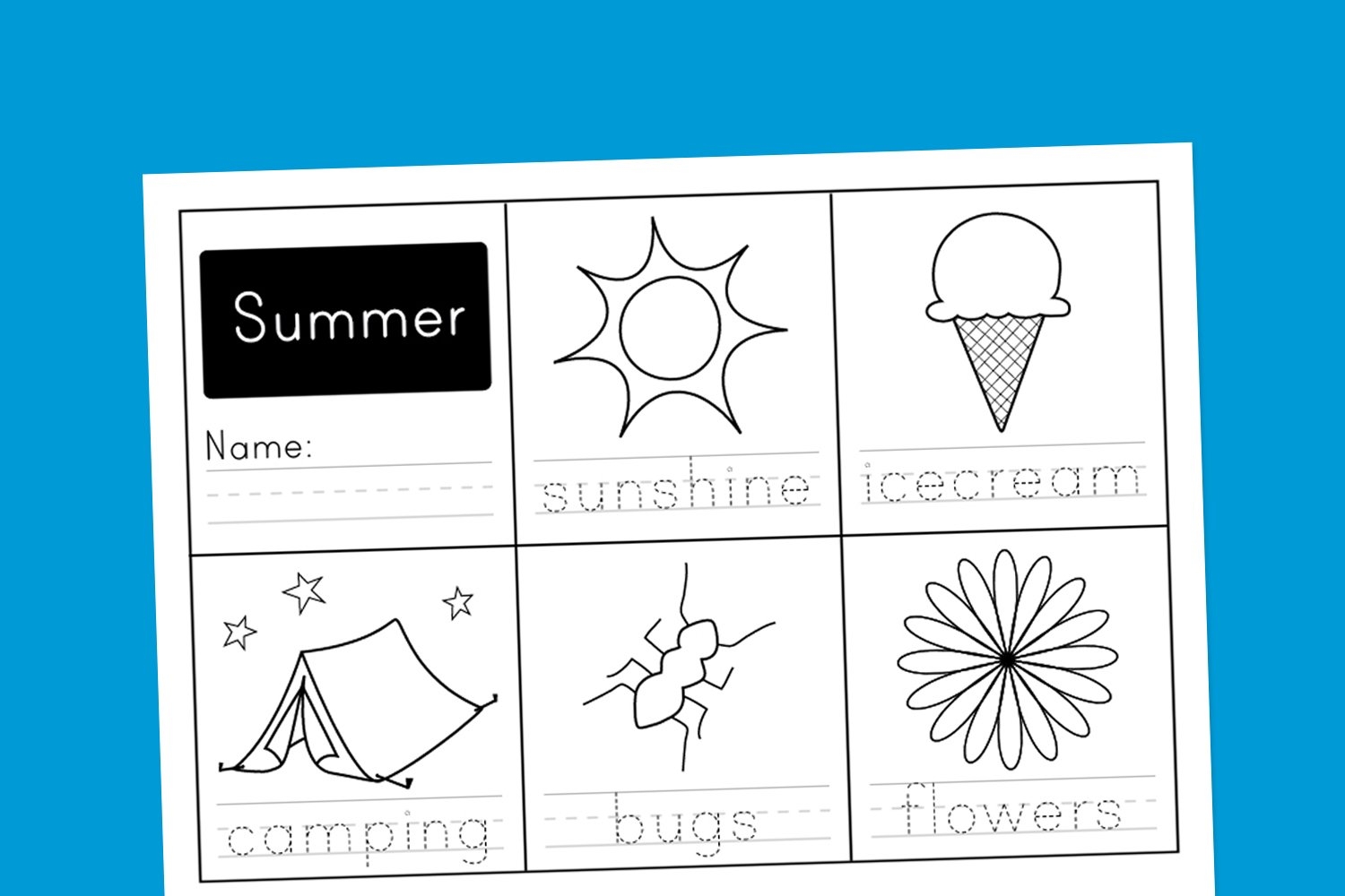 Free Summer Printable Worksheets