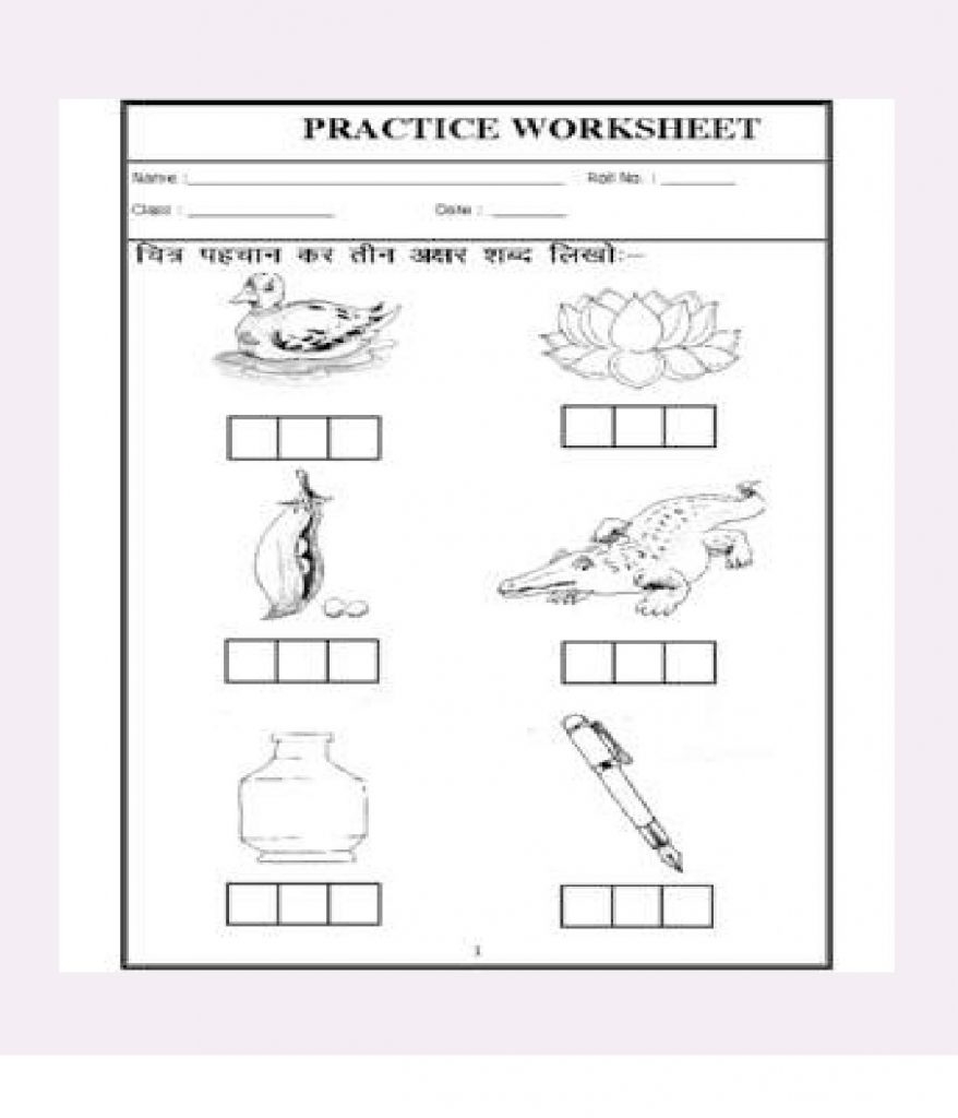 Worksheets For LKG Hindi Maths EVS English Download Free PDF