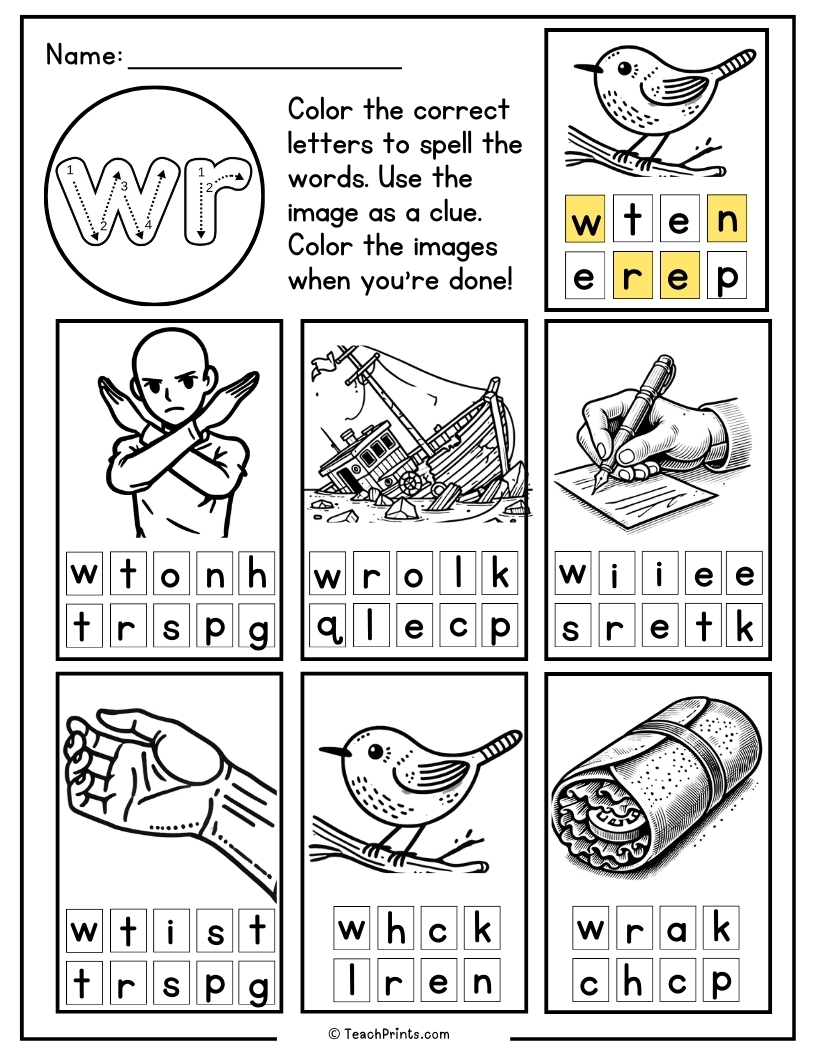 Printable Scroll Worksheet Free