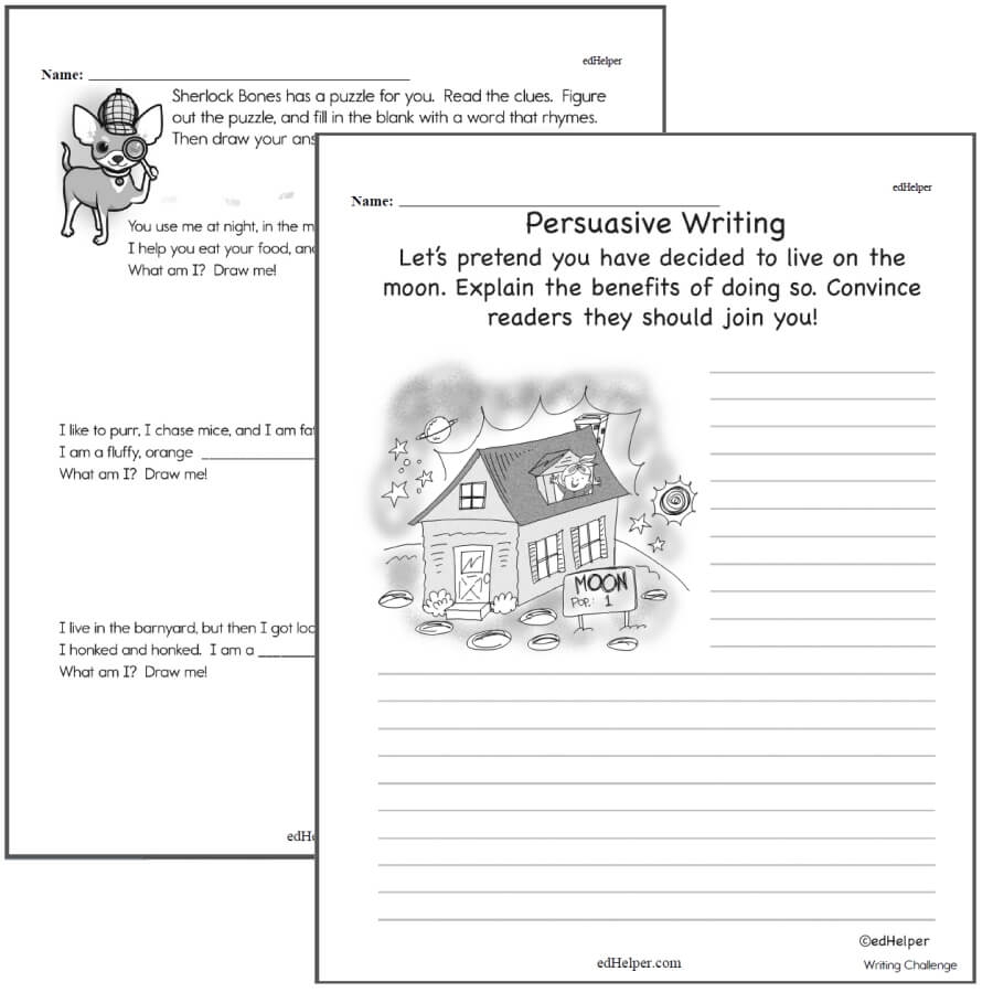 Free Printable 3rd Grade Writing Worksheets