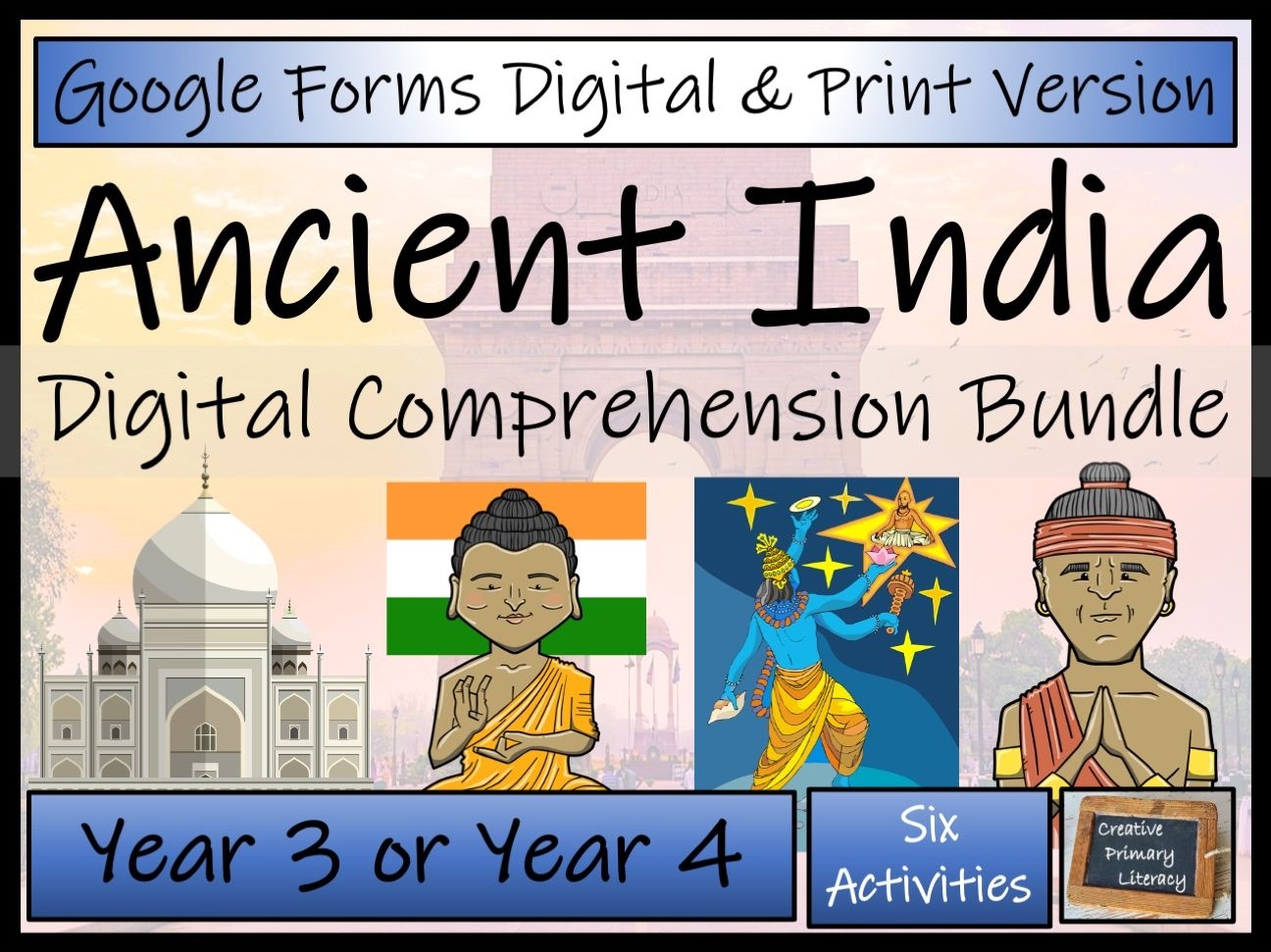 Year 3 Or Year 4 Ancient India Reading Comprehension Bundle Digital U0026 Print Teaching Resources