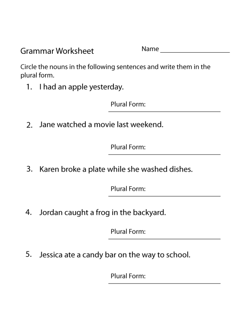 Year 4 English Worksheets Free Printable Learning Printable Worksheets Library